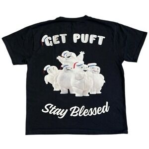 EHP Labs x Ghostbusters Men's Oversized Heavyweight Black Small T-Shirt